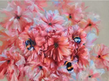  ??  ?? ‘Bees and Blossom’ image 70 x 90cm