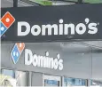  ?? ?? Domino’s shares rallied