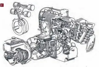  ??  ?? | OCTOBER 2021 7: Drawing of the 1948 Light Four motor.