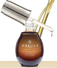  ??  ?? Dry oil, the next generation: Marula oil is the new beauty
secret from Africa, available at SM Stores.