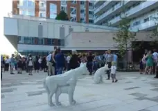  ?? URBAN TORONTO ?? We Are All Animals, a public art installati­on at Daniels High Park condo, engages people on a visceral level.