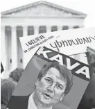  ?? CAROLYN KASTER/AP ?? Protest at the Supreme Court on Monday.