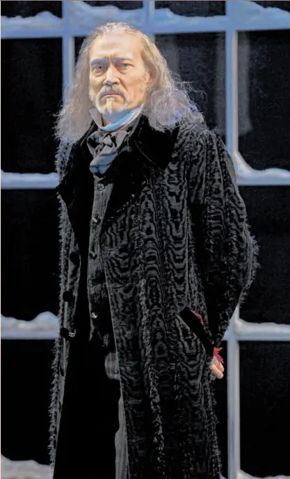  ?? Kevin Berne 2011 ?? James Carpenter as Ebenezer Scrooge in the 2011 version of ACT’s “A Christmas Carol.”