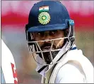  ?? ?? HAIL THE KING: Kohli got valuable time in the middle at Leicesters­hire