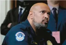  ?? JACQUELYN MARTIN/AP 2022 ?? U.S. Capitol Police Sgt. Harry Dunn is joining a crowded Democratic primary to replace Rep. John Sarbanes.