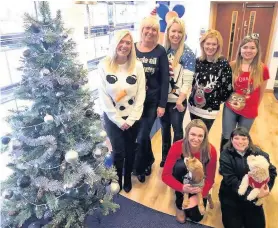  ?? Staff at Anthony James Estate Agents on Hoghton Street, Southport also wore Christmas jumpers... ??