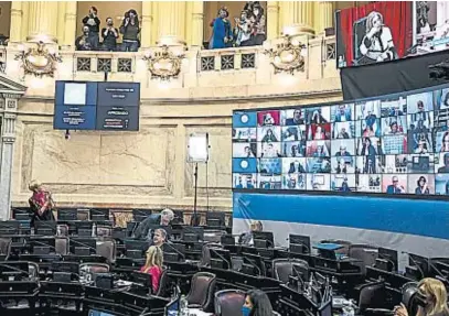  ?? SENADO DE LA NACIÓN ?? SENADO NACIONAL. Los integrante­s de la Cámara Alta tuvieron una actividad intensa ayer.