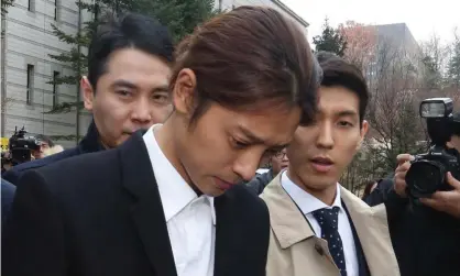  ?? Photograph: Kim Chul-Soo/EPA ?? Jung Joon-young was also convicted of making sex videos of women against their will and posting the footage in a group chat.