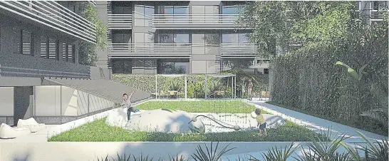  ?? ?? en obra El proyecto Garda Olleros con pisos que defienden un valor de venta de US$1600/M2