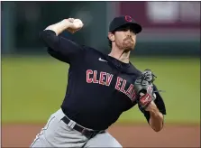  ?? CHARLIE RIEDEL — THE ASSOCIATED PRESS ?? Shane Bieber pitches to the Royals on Aug. 31in Kansas City, Mo.