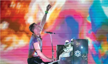  ?? Photograph: Kevin Mazur/Getty Images for Atlantic Records ?? ▲ ‘Some of the green interventi­ons are well-meaning, others are just gimmicks, such as a kinetic dancefloor.’ Lead singer Chris Martin, on their currrent Music of the Spheres tour.