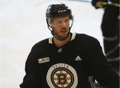  ?? NAncy lAnE / HErAld stAFF FIlE ?? NOT COMING BACK ANYTIME SOON: David Krejci told reporters in the Czech Republic that he will play for HC Olomouc for the entire season, ruling out a potential mid-season return to the Bruins.