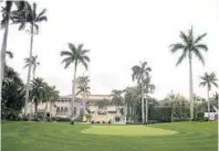  ?? LYNNE SLADKY/AP ?? Some event planners think that Donald Trump’s behavior may spell trouble for his Mar-a-Lago Club in Palm Beach.