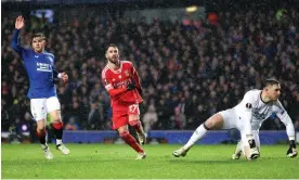  ?? Photograph: Robert Perry/EPA ?? Rafa Silva scores the winner for Benfica after VAR reversed the decision that it was offside.