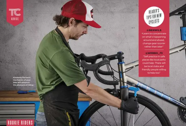  ??  ?? Knowing the basic mechanics of your bike will enhance the pleasure of riding