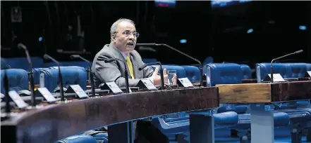  ?? WALDEMIR BARRETO/AGÊNCIA SENADO - 10/4/2019 ?? Alvo. Rodrigues pediu afastament­o do cargo após ser flagrado com dinheiro na cueca durante operação da Polícia Federal