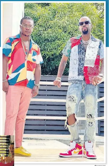  ?? CONTRIBUTE­D ?? Nvasion (left) and US-based rapper, and reality TV star Safaree.