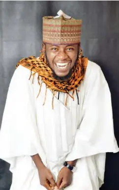  ??  ?? Gospel Alhaji finds a lot to laugh about in life
