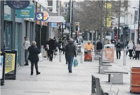  ??  ?? Sunderland City centre where plain police will be operating.