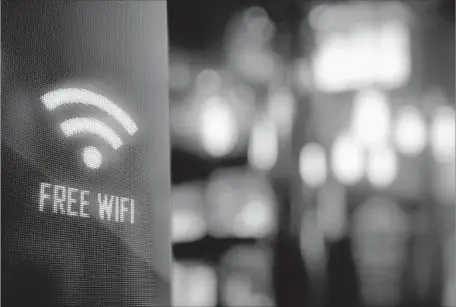  ?? Phive2015 Getty Images ?? CONCERNED Wi-Fi users could avoid performing sensitive transactio­ns on devices that connect to many Wi-Fi networks.