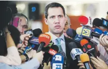  ?? Efe ?? Juan Guaidó cuenta con el respaldo de los principale­s gobiernos de la región y de Estados Unidos.