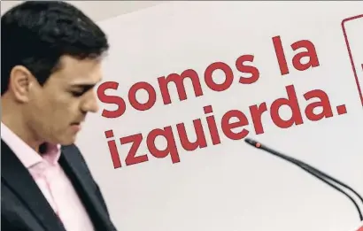  ?? DANI DUCH ?? Pedro Sánchez compareció en Ferraz para reafirmar su rechazo a los nuevos presupuest­os del Gobierno