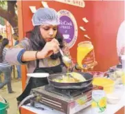  ?? PHOTOS: HTCS/MANOJ VERMA ?? A contestant while cooking her dish