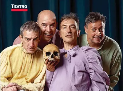  ??  ?? MUY BUENA. La comedia que protagoniz­an Gabriel Wolf, Marcelo Xicarts, Martín Salazar y Daniel Casablanca.