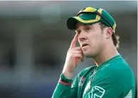  ??  ?? REFRESHED: AB de Villiers