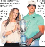  ??  ?? Brooks Koepka and girlfriend Jena Sims