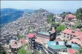  ?? HT FILE ?? An overview of Shimla town on Friday.
