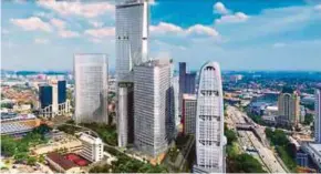  ??  ?? Malaysian Resources Corp Bhd recorded revenue and profits from its ongoing property developmen­t projects, such as office towers at PJ Sentral Garden City.