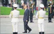  ?? REUTERS ?? Wang Qishan at the Monument to the People's Heroes at Beijing’s Tiananmen Square on September 30.