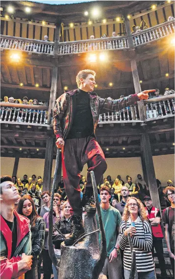  ?? ?? A performanc­e of Macbeth at the Globe Theatre. Shakespear­e has unfairly dominated the stage, a new study suggests