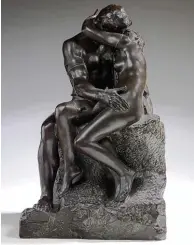  ?? Foto: Musée Rodin, Paris ?? Ein echter Klassiker, eine Ikone des Kusses: Auguste Rodins Bronze „Der Kuss“aus dem Jahr 1904.