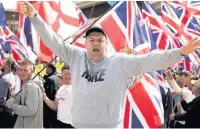  ??  ?? ●●More than 150 Britain First supporters took part in the event