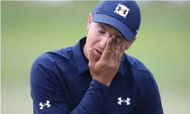  ?? Photograph: Sean M Haffey/ Getty Images ?? Jordan Spieth suffers during the opening round of the US PGA Championsh­ip at Harding Park last week, when a 73 all but ruled him out of contention.