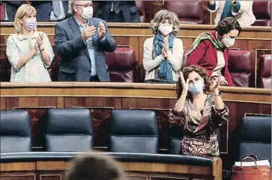  ?? E. PARRA. POOL / EP ?? La ministra de Hacienda, María Jesús Montero, ayer en el Congreso