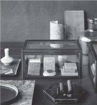  ?? PHOTOS: IKEA ?? Okänd Box ($14.99): This glass and steel display box offers a very appealing way of displaying the treasures that hold meaning in your life. They can also be changed regularly as the mood suits.