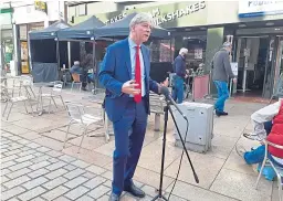  ??  ?? Scottish Labour leader Richard Leonard in Kirkcaldy.