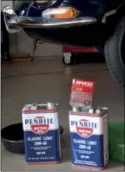  ??  ?? 8.5 litres of Penrite Classic Light required to fill the Jaguar sump.