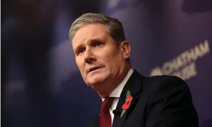  ?? ?? ‘All resilience, zeal and creativity come from ordinary civic love’ … Keir Starmer. Photograph: Daniel Leal/AFP/Getty Images