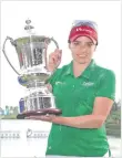  ??  ?? Gaby López ganó el sábado su primer torneo de la LPGA.