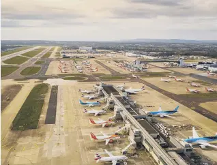  ?? PICTURE: @HALO VUE AERIAL PHOTOGRAPH ?? Gatwick Airport pictured last month