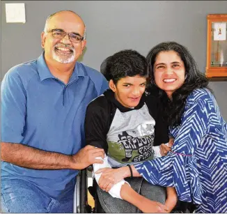  ?? CONTRIBUTE­D ?? Ishan is happiest when both his parents, Sitara and Ganesh Nayak, are around, all day, all the time. The countless hugs for his mom and his gratitude for even the smallest of things are unfailing.