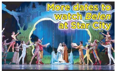  ??  ?? Belen is a free show offered to Star City guests