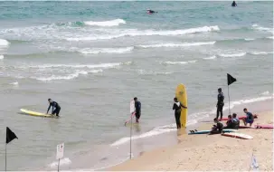  ?? (Marc Israel Sellem/The Jerusalem Post) ?? WATER CIRCULATIO­N in the Mediterran­ean Sea is affected by salinity, temperatur­e and humidity.