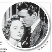  ?? S re tu ic P o di Ra O RK ?? Donna Reed and Jimmy Stewart star in “It’s a Wonderful Life.”