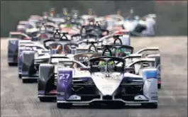  ??  ?? Monoplazas en el ePrix de Marrakech, última carrera disputada.