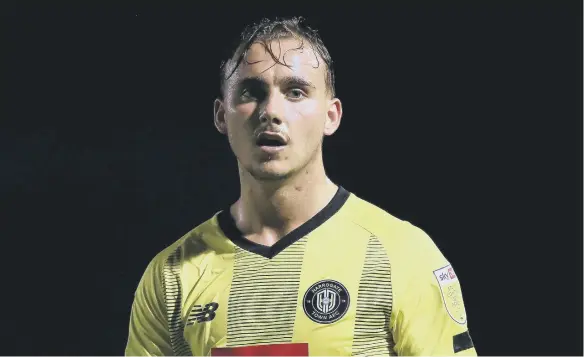  ?? ?? Jack Diamond, in the colours of Harrogate Town.